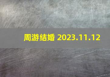 周游结婚 2023.11.12